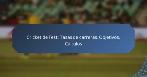 Cricket de Test: Tasas de carreras, Objetivos, Cálculos