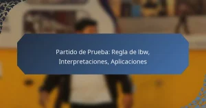 Partido de Prueba: Regla de lbw, Interpretaciones, Aplicaciones